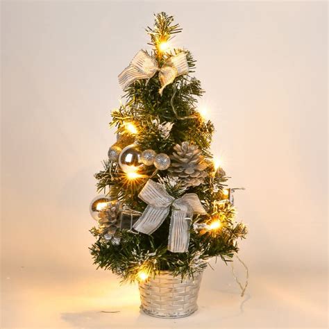 Ingzy 157 Tabletop Small Christmas Tree With Lights40cm