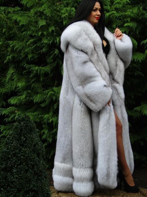 fox fur coat fur coats furs boutique lady womens fashion hood model leather