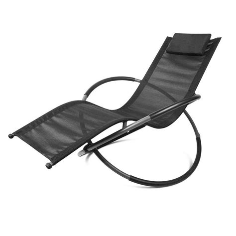 Zero gravity chairs case of (2) lounge patio zero gravity chairs is your anxiety solution. Foldable Zero Gravity Orbital Rocking Chair - Black ...