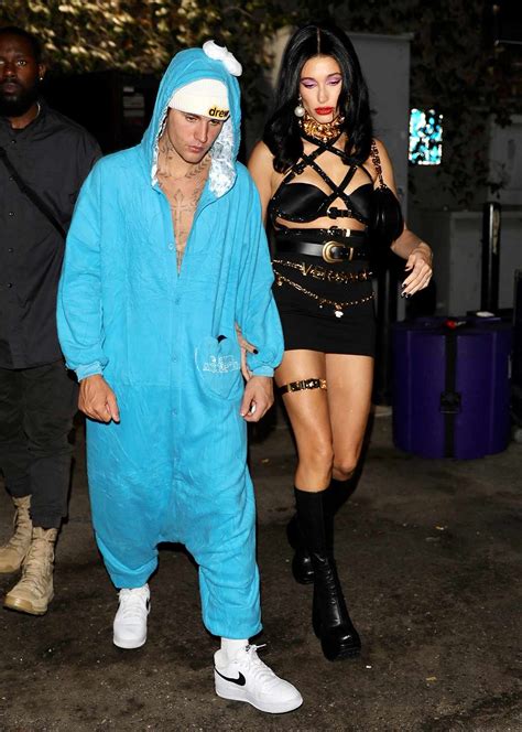 Hailey Bieber Wears A Major 90s Runway Fashion Moment For Halloween