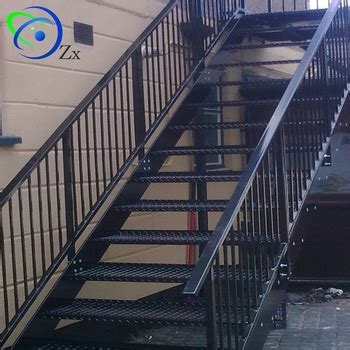 1297 x 1200 jpeg 446 кб. Outdoor Metal Fire Escape Staircase /exterior Prefab Mild Steel Stairs/hypaethral Wrought Iron ...