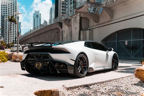 2017 Lamborghini Huracan Vorsteiner White Mvp Miami Exotic Rentals
