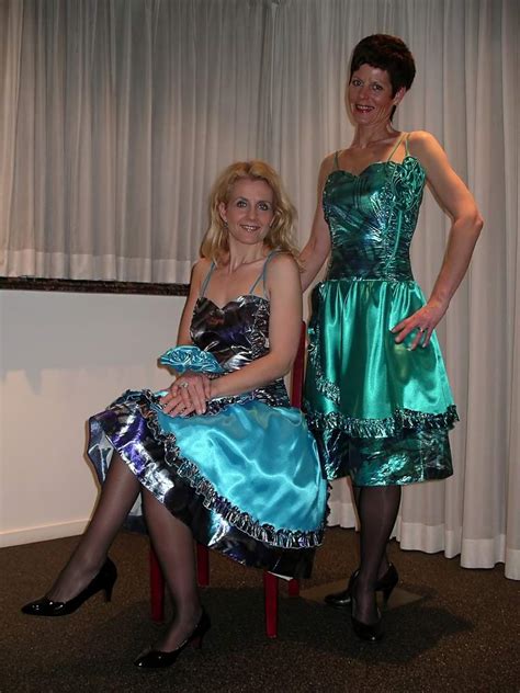 Satin Skirts Patricia And Astrid Show How Lovely Their Gir Flickr