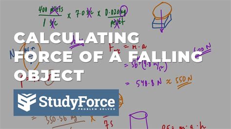 Calculating The Force Of A Falling Object Momentum Energy Force