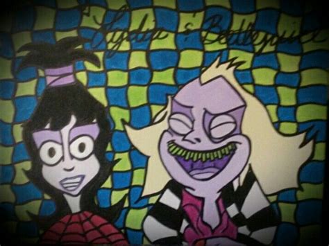 Done In Acrylic Paints And Bold Ink Pin For Bolder Lines Beetlejuice