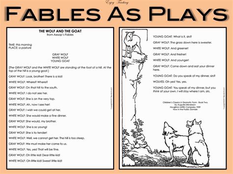 Teaching Fables Plays Speaking Activities Summarize Short Stories
