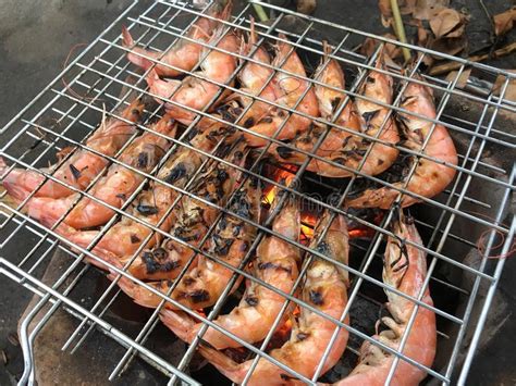 Shrimp Grill Stock Image Image Of Thailand Soom Kapi 99966941