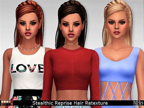 A Lovely Retexture Of Stealthics Reprise Hair With Lovely Shine And