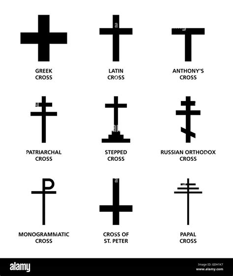 Christian Cross Variants The Nine Most Important Main Religious Stock