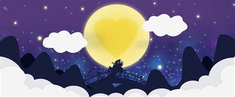 Qixi festival takes place on the seventh day of the seventh month of the chinese lunar calendar. Qixi Festival Cowherd And Weaver Girl Bridge Poster | Poster, Festival, Wallpaper