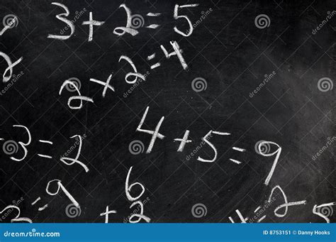 Equations On Chalkboard Stock Image Image Of Copyspace 8753151