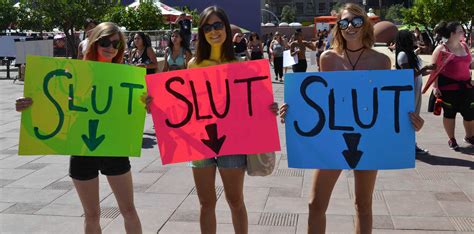 Amber Rose Leads Protestors Gathered In Downtown L A For A Slut Walk