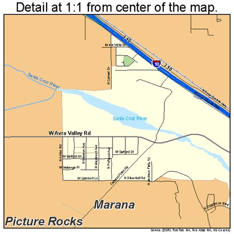 Marana Arizona Street Map 0444270