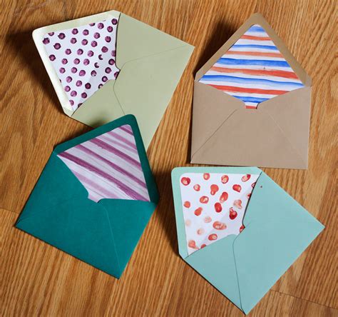 Diy Envelope Liners The Crafted Life
