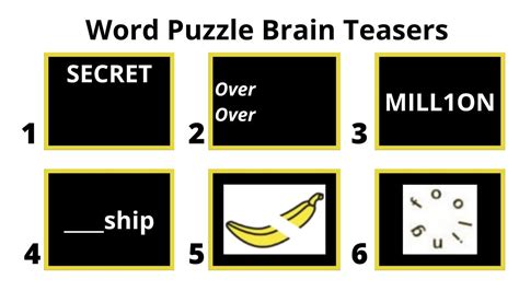 Word Picture Puzzles