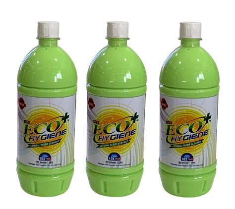 Eco Hygiene Natural Floor Cleaner Green 1 Ltr Pack Of 3