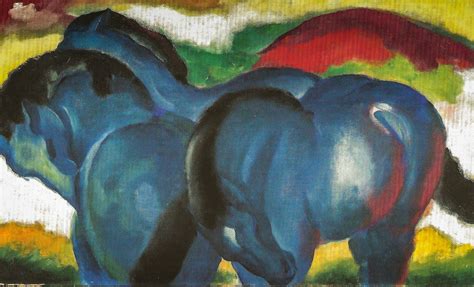 Franz Marc The Small Blue Horses 1911 At Staatsgalerie Stuttgart