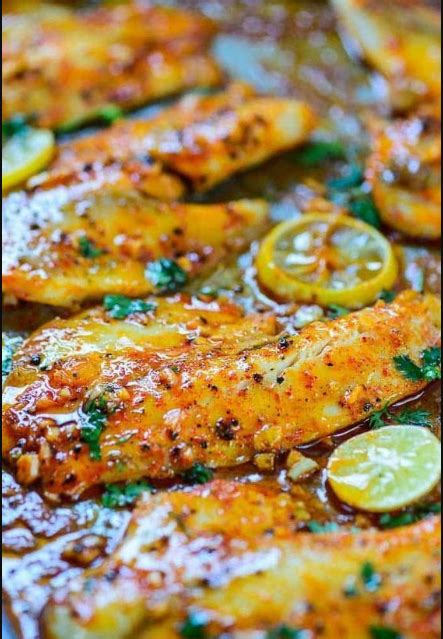 If you aren't a fan of tilapia, you can easily substitute your favorite fish and get the same delicious results. Spicy Lemon Garlic Baked Tilapia | Fish recipes healthy ...