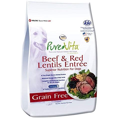 Nutri Source Pure Vita Grain Free Beef #drydogfood | Dog food recipes