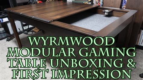 Wyrmwood Modular Gaming Table Unboxing And First Impression Youtube