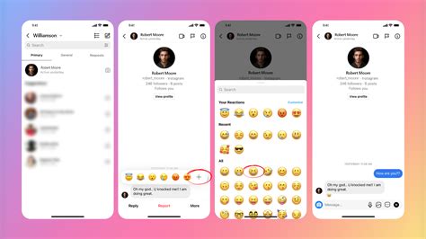 Wie Reagiert Man Auf Instagram Nachrichten Mit Emojis Auf Dem Iphone