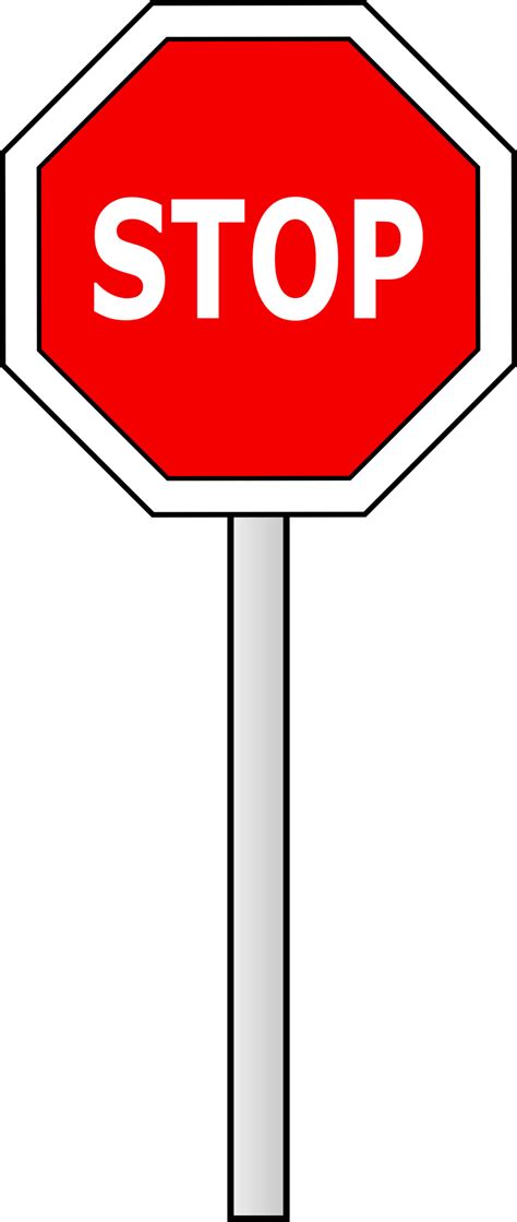 Public Domain Clip Art Image Illustration Of A Stop Sign Id