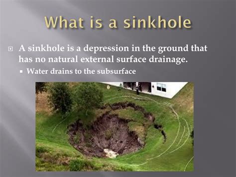 Ppt Sinkholes Powerpoint Presentation Free Download Id1542520