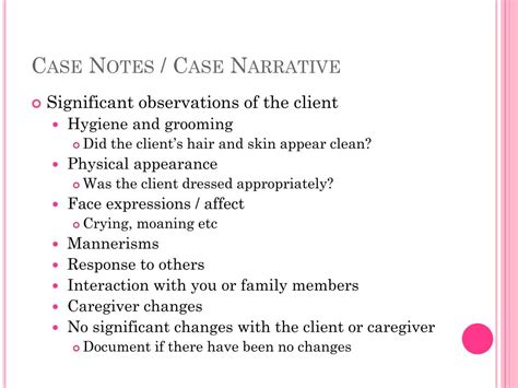 Ppt Documentation In Client Files And Case Narrative Training
