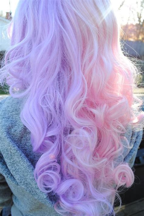 Half And Half Purple And Pink Pastel Hair In 2020 Candy Hair