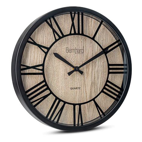 Brown Farmhouse Wall Clock Bernhard Products