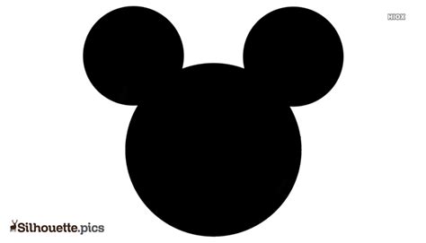 Printable Mickey Mouse Silhouette Vector Clipart Images Pictures
