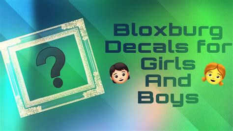 Please click the link to head over and check it out. Boy Picture Decals For Roblox Bloxburg - All Working ...