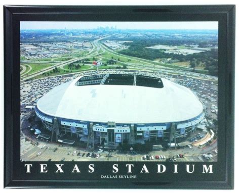 Framed Aerial Prints Of Dallas Cowboys Old Cowboys Stadium And New Atandt
