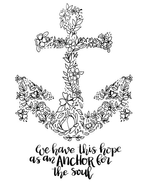 Anchor Coloring Page For Adults