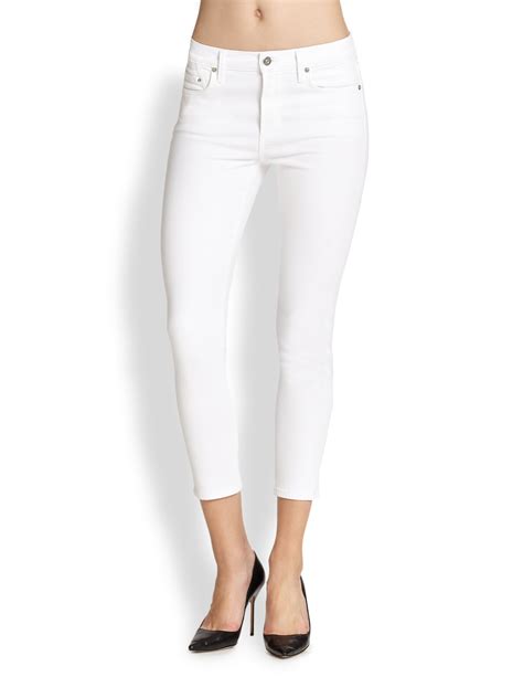 Lyst Citizens Of Humanity Cropped Skinny Jeans In White