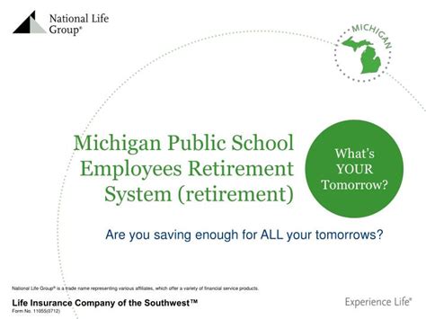 Ppt Michigan Public School Employees Retirement System Retirement