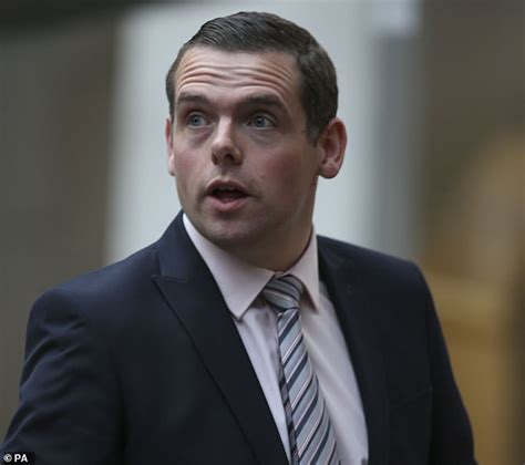 Scottish Conservative Leader Douglas Ross Appears As The Linesman For