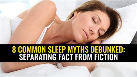 8 common sleep myths debunked separating fact from fiction youtube