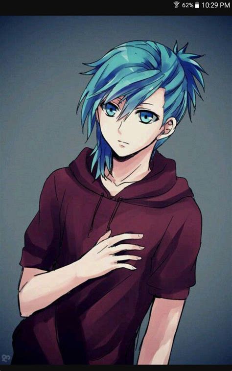 Blue Haired Anime Guys