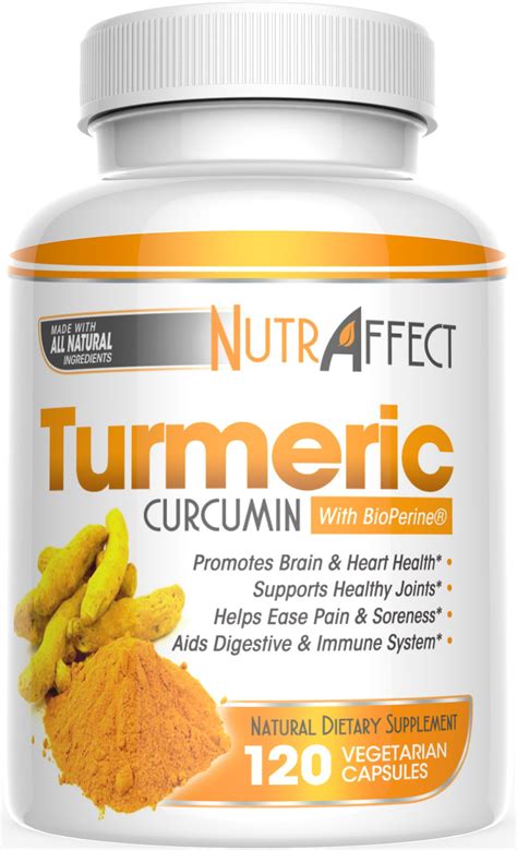Turmeric Curcumin Capsules With Bioperine Black Pepper Extract Pure