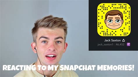 reacting to my snap chat memories youtube