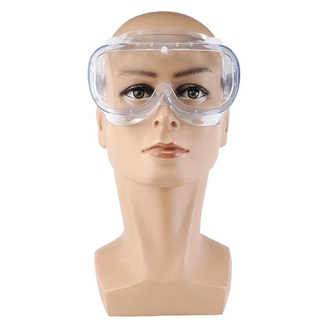 anti fog splash chemical plastic eye protective safety goggles pc pvc indirect ventilation