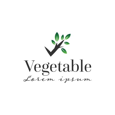 Vegetable Logo Simple Template Design 19470879 Vector Art At Vecteezy