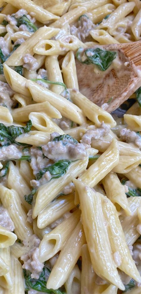 This has the perfect blend of meaty, veggie and cheesy goodness. 20 Minute Creamy Sausage Pasta (Quick & Easy Dinner Recipe!)