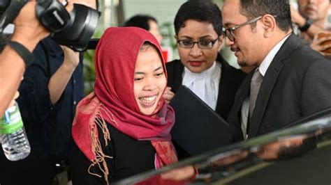 Kasus Pembunuhan Kim Jong Nam Siti Aisyah Dibebaskan Sangat Bahagia