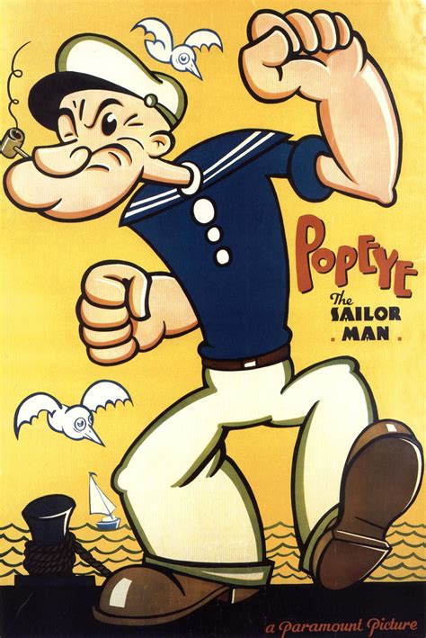 Popeye The Sailor Man Vintage Cartoon Popeye Cartoon Popeye The