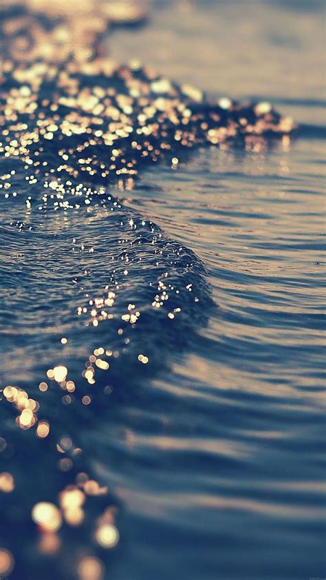 Gold Sea Wave Water Sunset Ocean Nature Iphone 6 Plus