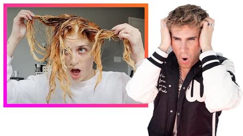 Hairdresser Reacts To Insane Bleach Fails I Was Shocked Youtube