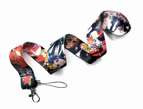 Japanese Anime Tokyo Revengers Lanyard Keychain With Classic Cartoon Design Key Holder And Id