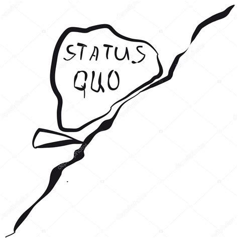 El Statu Quo Una Ilustración Vectorial Vector Gráfico Vectorial